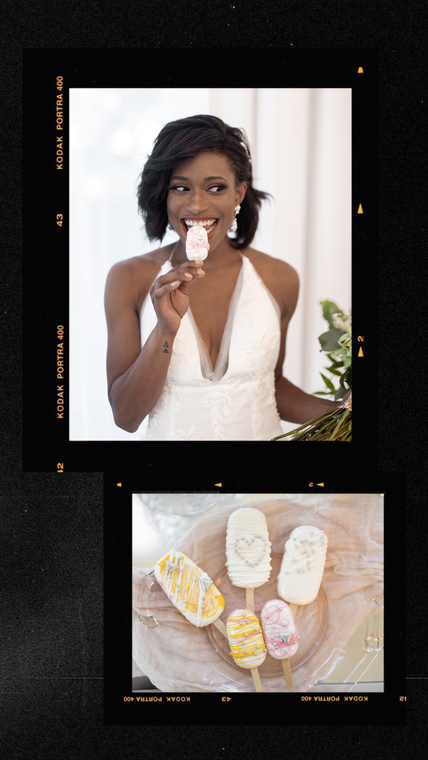 bakes by lari cakecicle for bride at I Street Ballroom Wedding