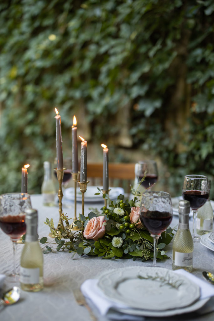 garden and gather florist intimate floral table setting