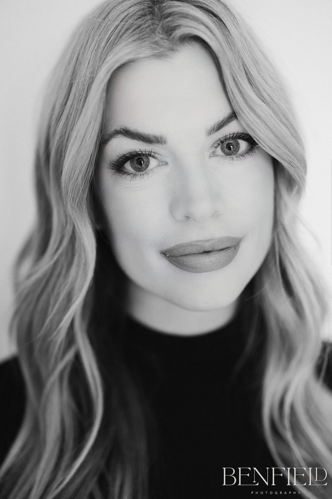 luxury headshots in black and white