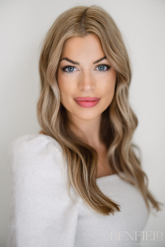 Gorgeous blonde female headshots