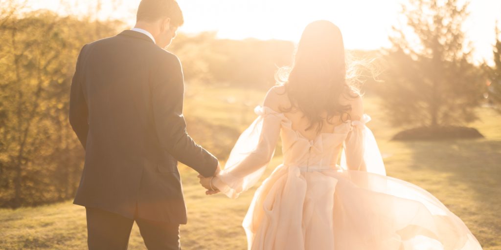 handcrafted wedding album spread of a luxury wedding at The Hillside Estate in Cross Roads TX