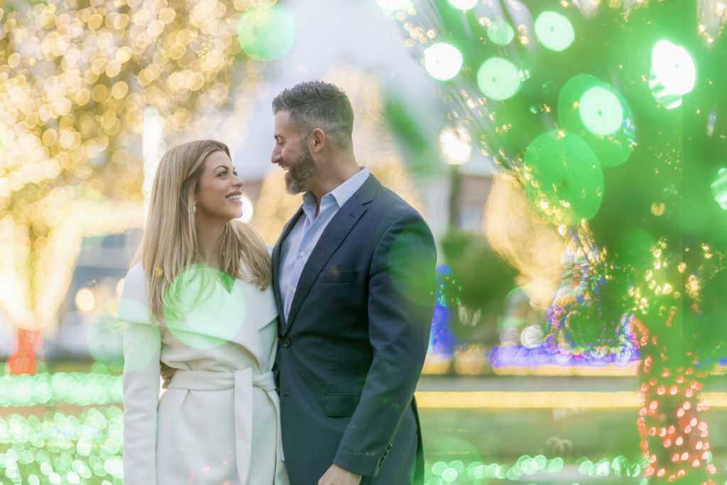 Photos with Christmas Lights at the Bentonville Square