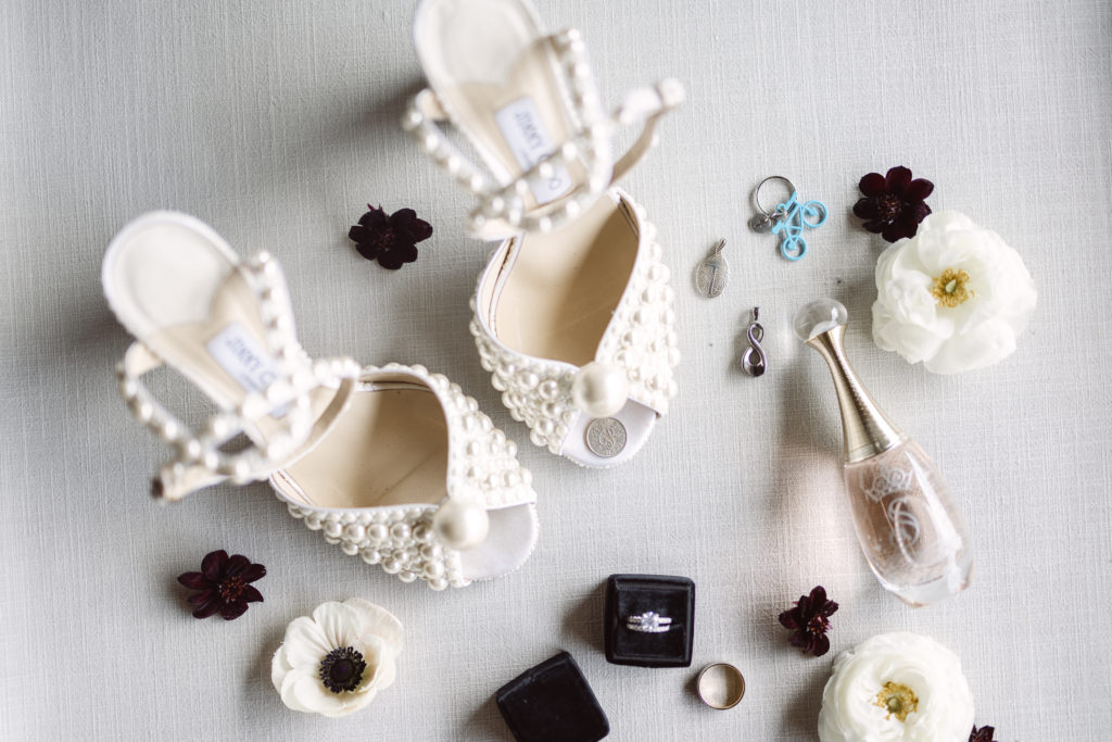 Best wedding shoes of 2022 include these gorgeous white shoes with pealrs