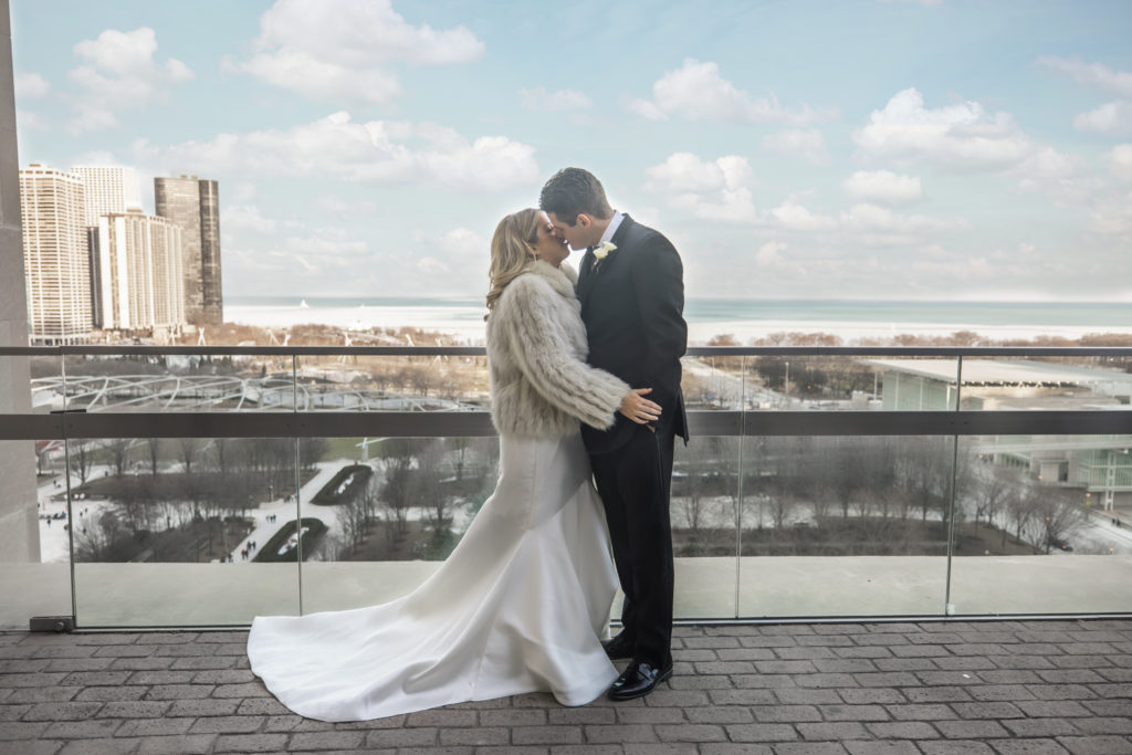 Best wedding portraits of 2022 from atop the Chicago Athletic Association in Chicago