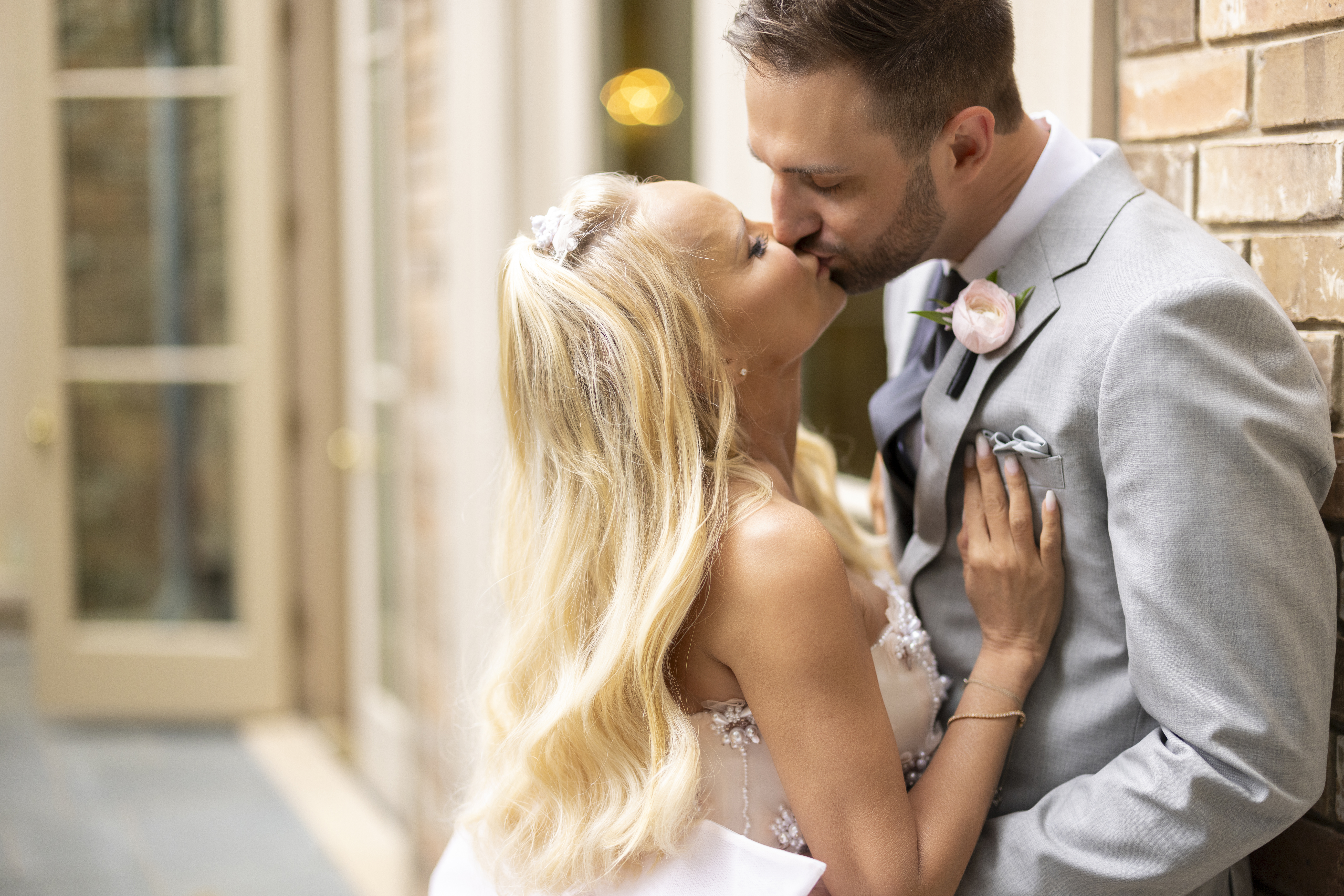 Kristin Chenoweth's wedding portraits with husband Josh Bryant.