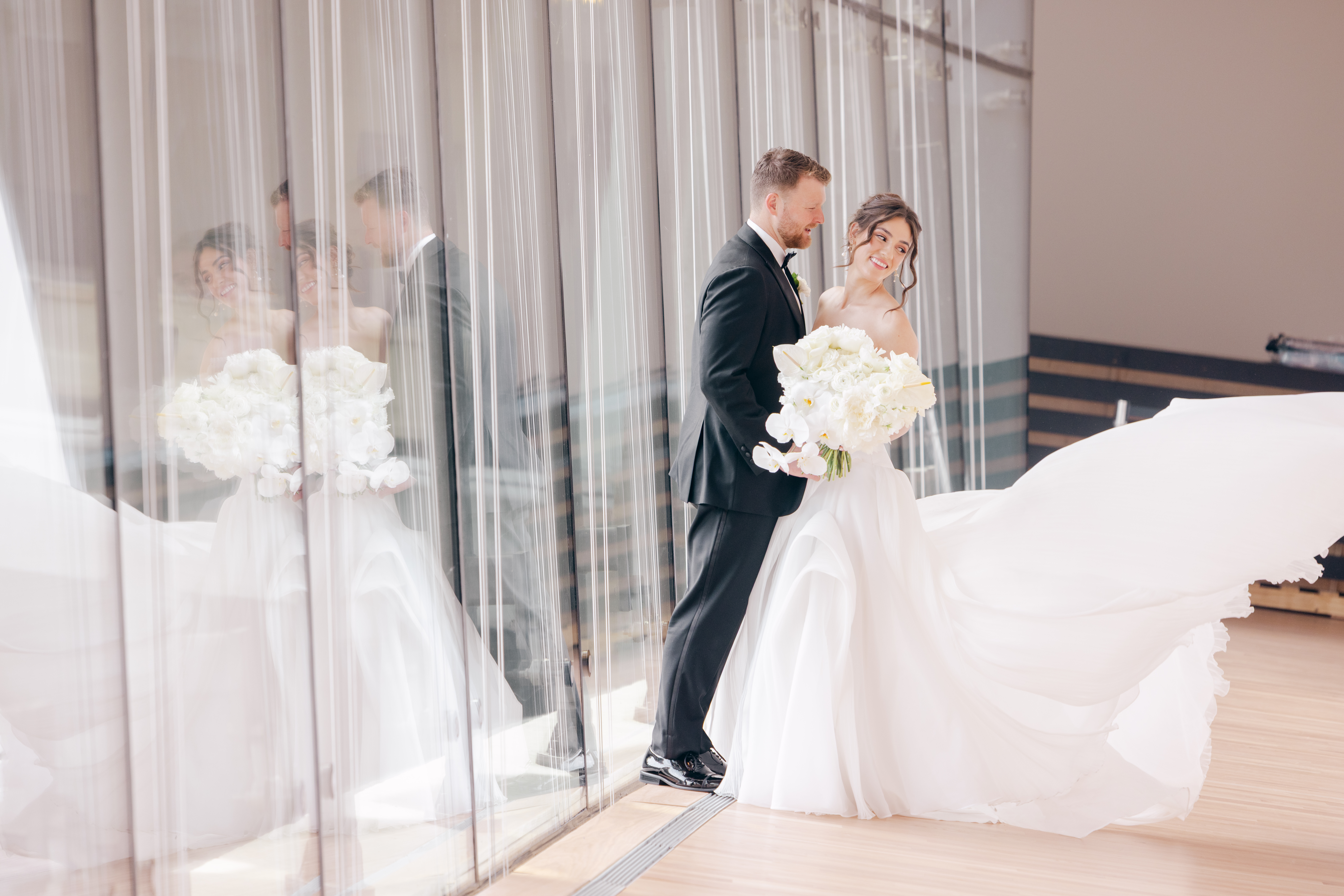 Wedding Portraits at Crystal Bridges