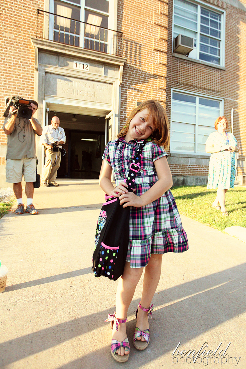 Back to school at Irving Elementary at the Washington Campus for little Miss Ellie