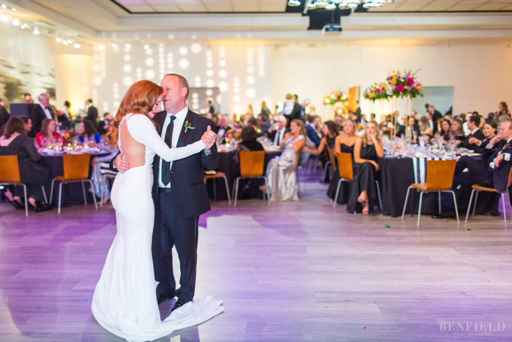 an emotional daddy daughter dance at the Gallery Event Space in Kansas City