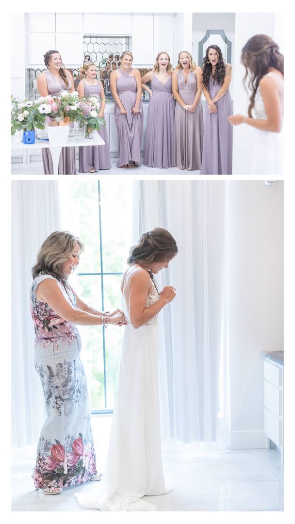 light and airy wedding at Osage House