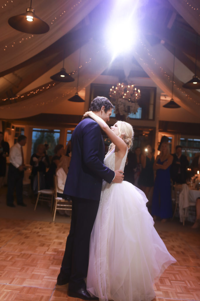 bride and groom first dance at Little Nell in Aspen Colorado