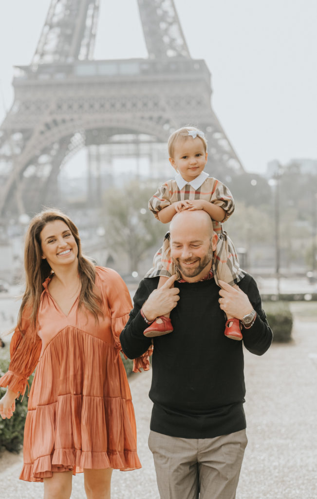 Benfield Family Photos in Paris at the Eiffel Tower