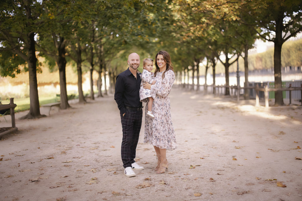 Paris Family Portraits of mother, father, and daughter