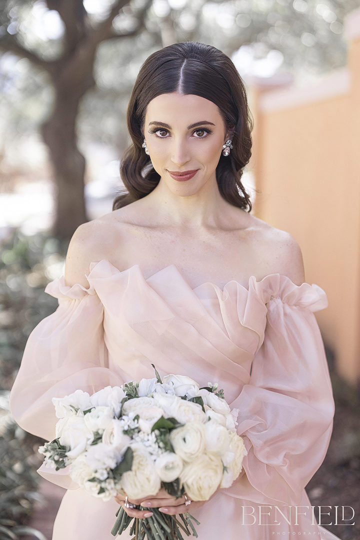 luxury bridal gown photographed by wedding photographer in Northwest Arkansas Dale Benfield