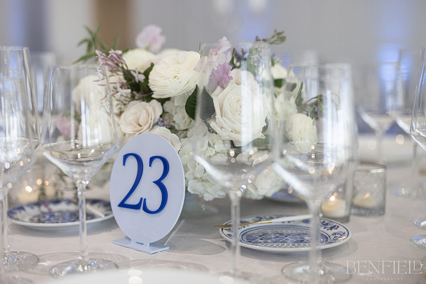 wedding table centerpiece ideas from luxury wedding reception at Hillside Estate