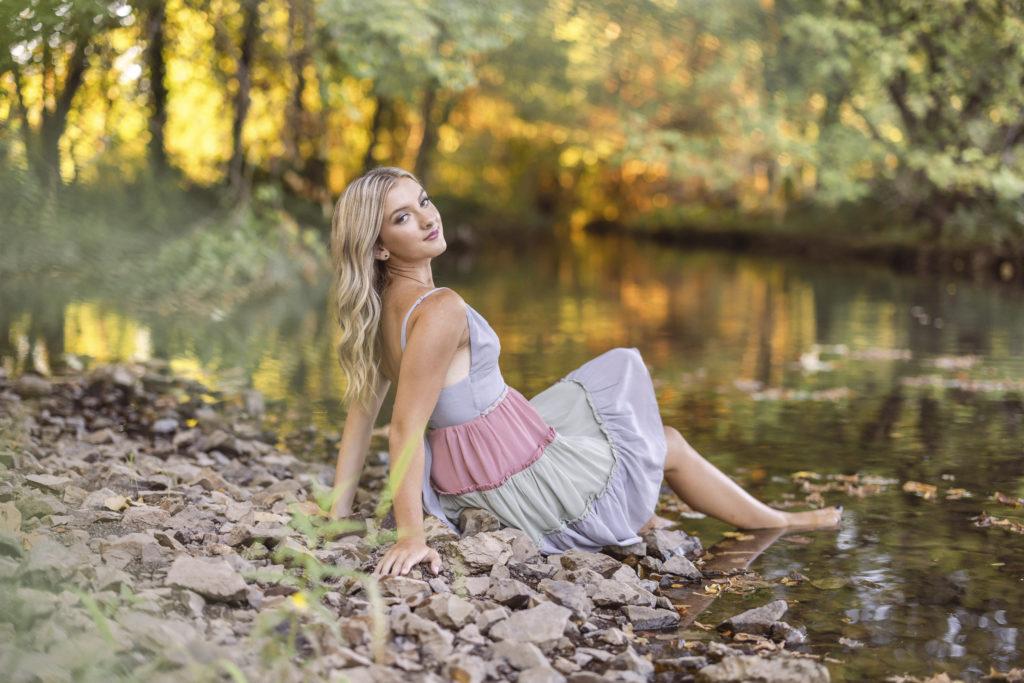 senior pictures in water